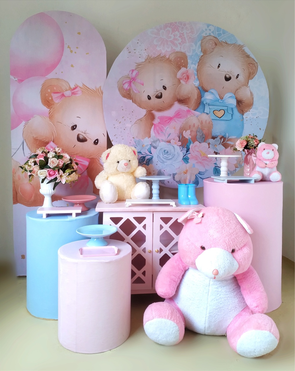 Chá Revelação Ursinhos ( Kit Diamante 1) - Beca Decorações
