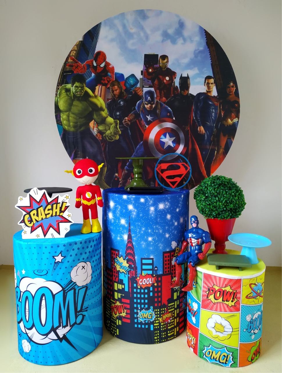Heróis  (Kit Prata) - Beca Decorações