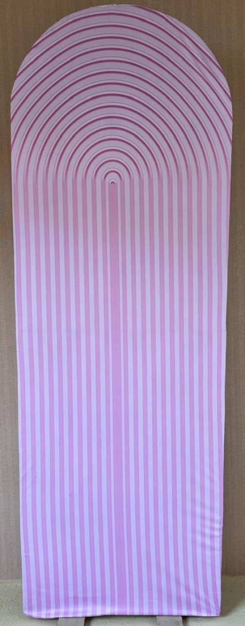  Painel Lateral Ripado Rosa (Locação) - Beca Decorações