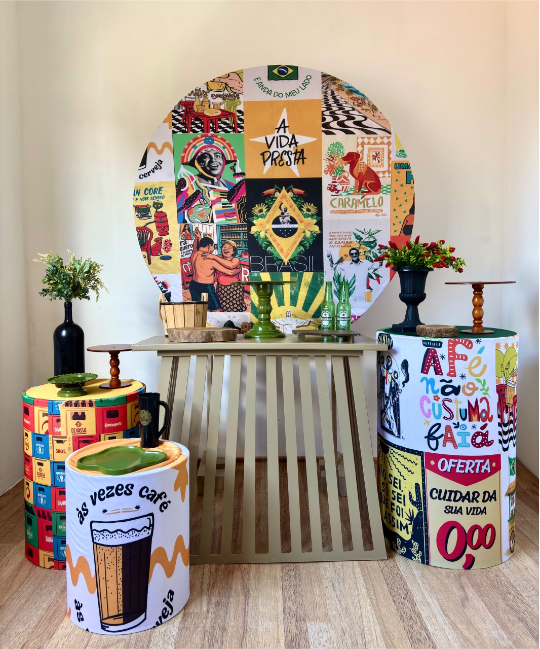 23. Brasilidades Verde ( Kit Ouro) - Beca Decorações
