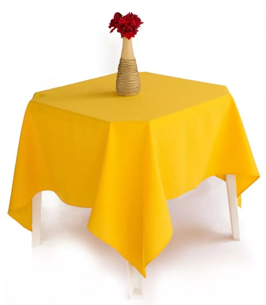 Toalhas de Mesa Amarela (Locação) - Beca Decorações