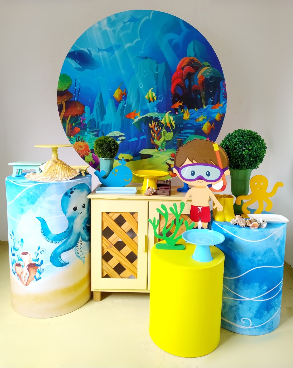 Fundo Do Mar - Kit Ouro - Beca Decorações