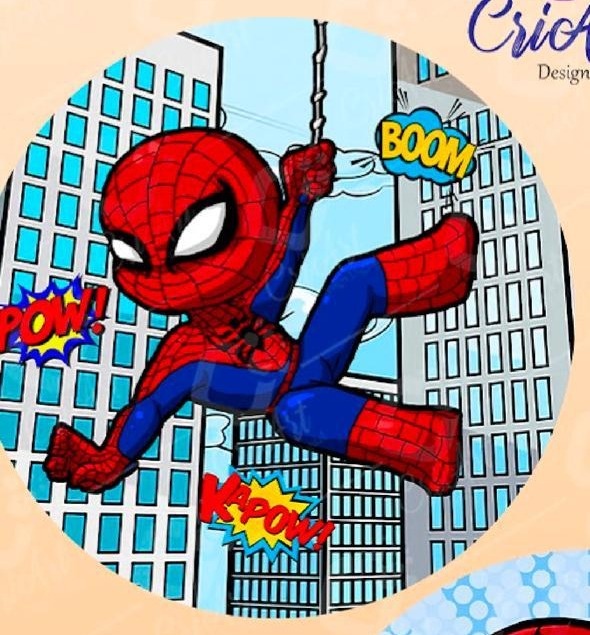 Mini Painel Homem Aranha Cute - Beca Decorações