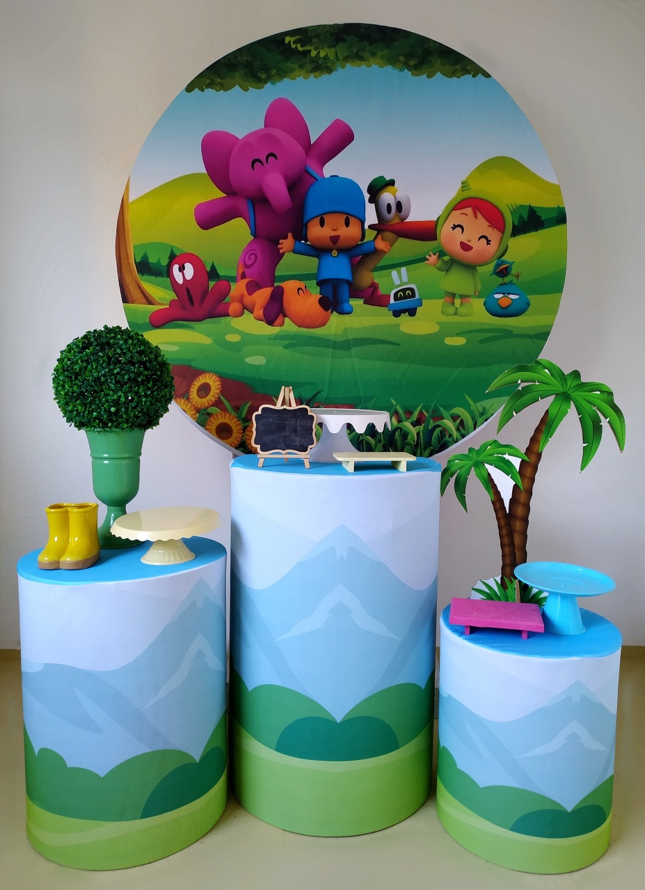 Pocoyo - Kit Prata - Beca Decorações