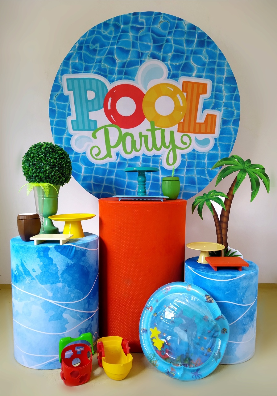 Pool Party - Kit Prata - Beca Decorações