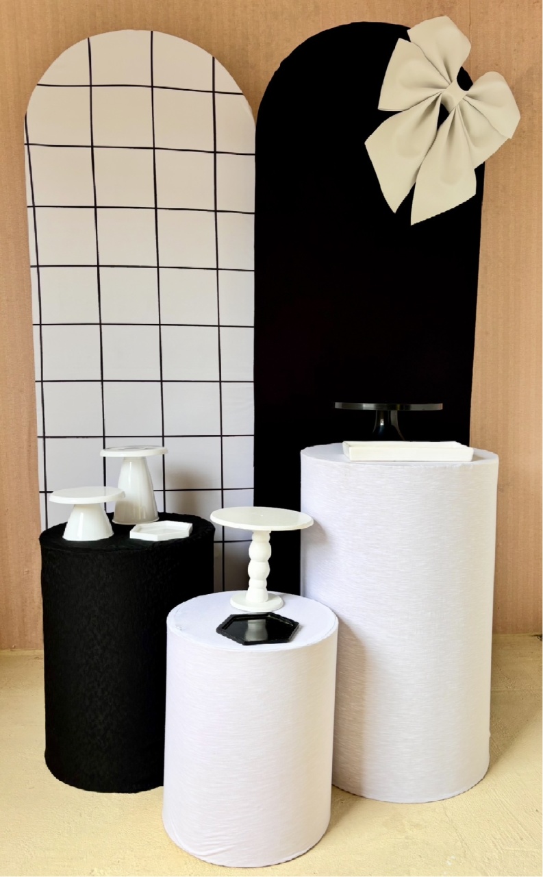 Laço - Preto E Branco  - Beca Decorações