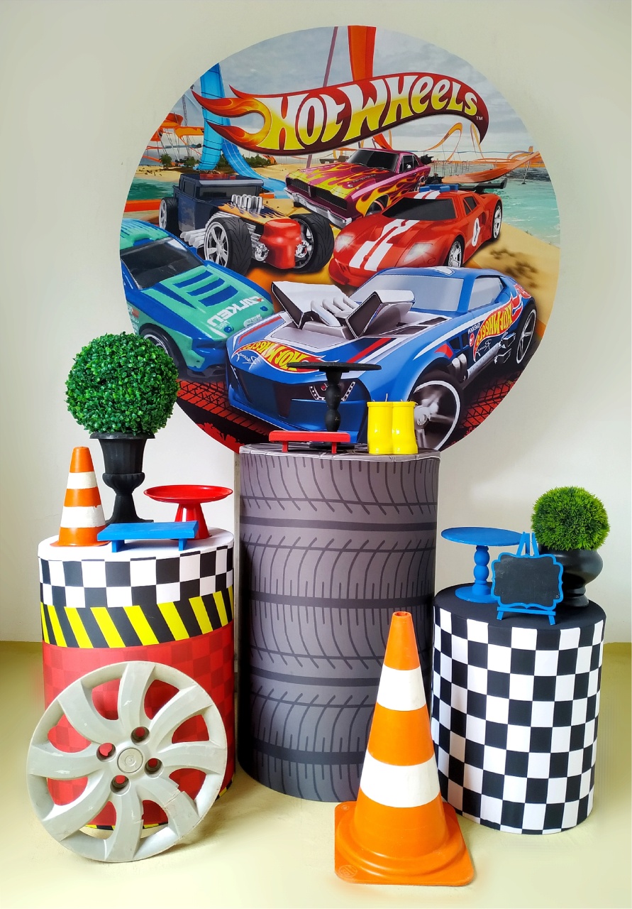 Hotwheels - Kit Prata - Beca Decorações