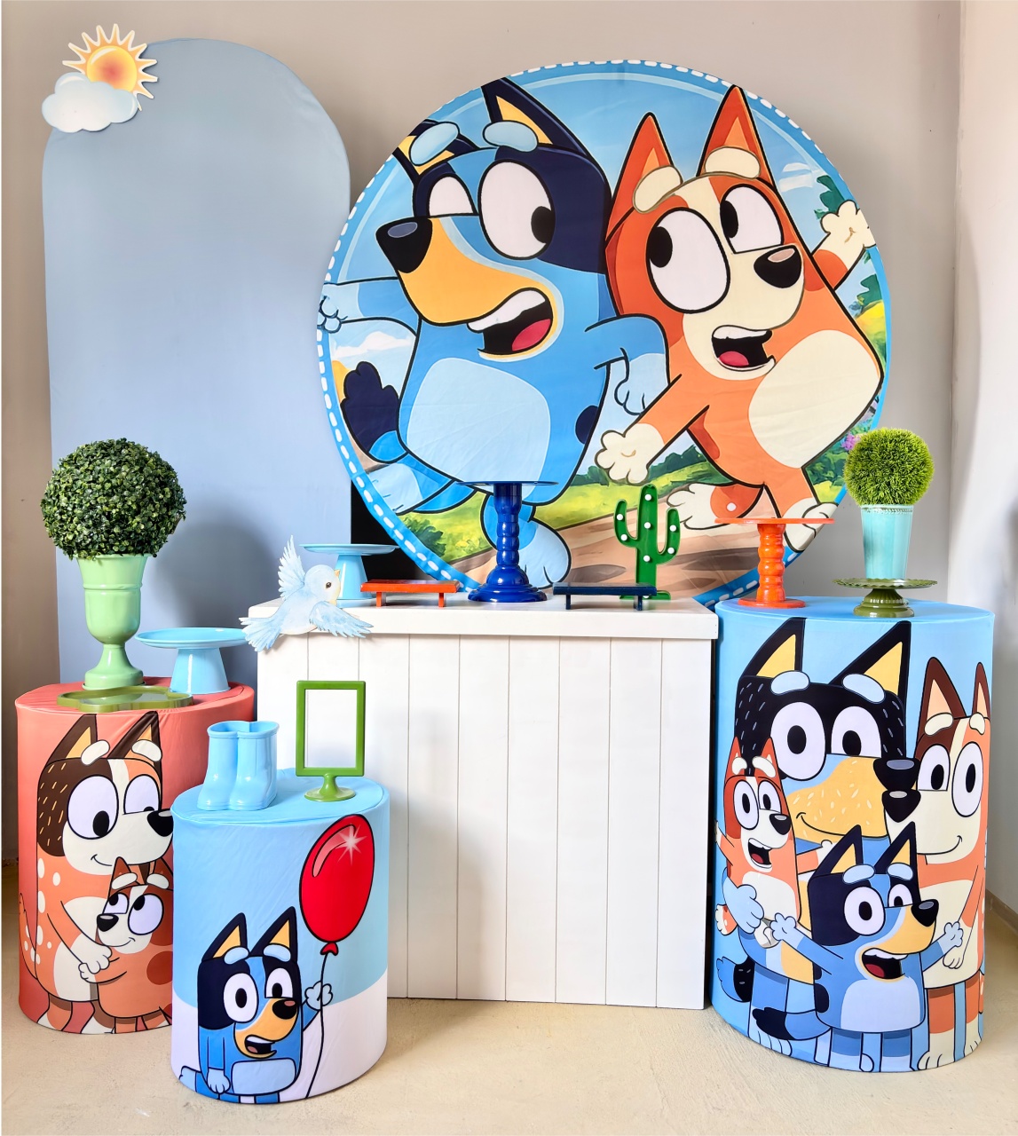 2. Bluey E Bingo (Kit Diamante) - Beca Decorações