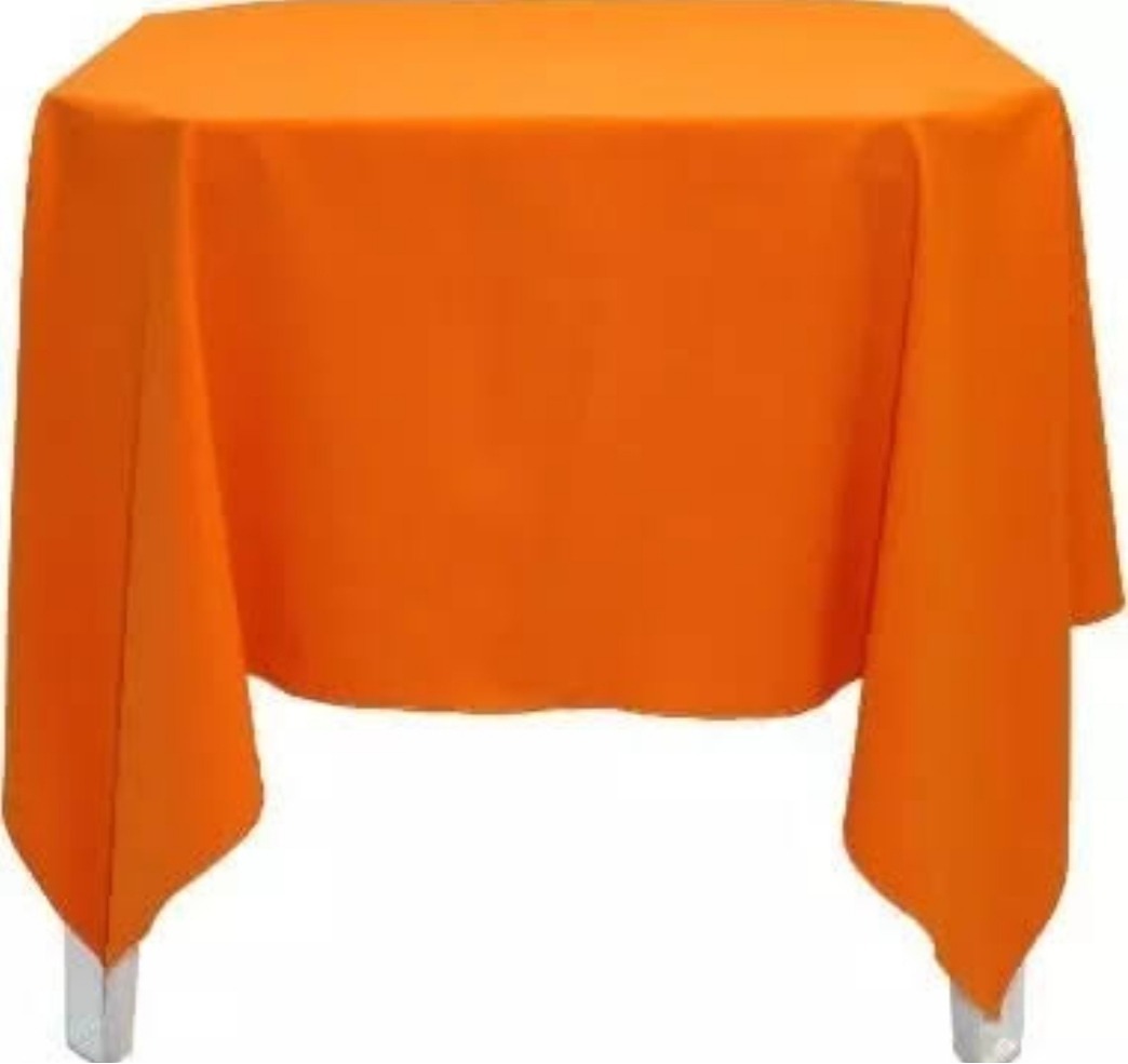 Toalhas de Mesa Laranja (Locação) - Beca Decorações