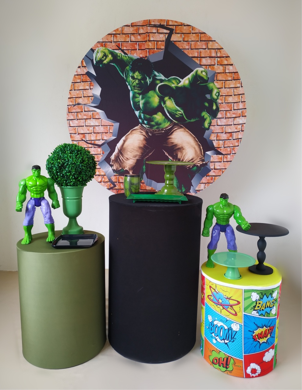 Hulk - Kit Prata - Beca Decorações