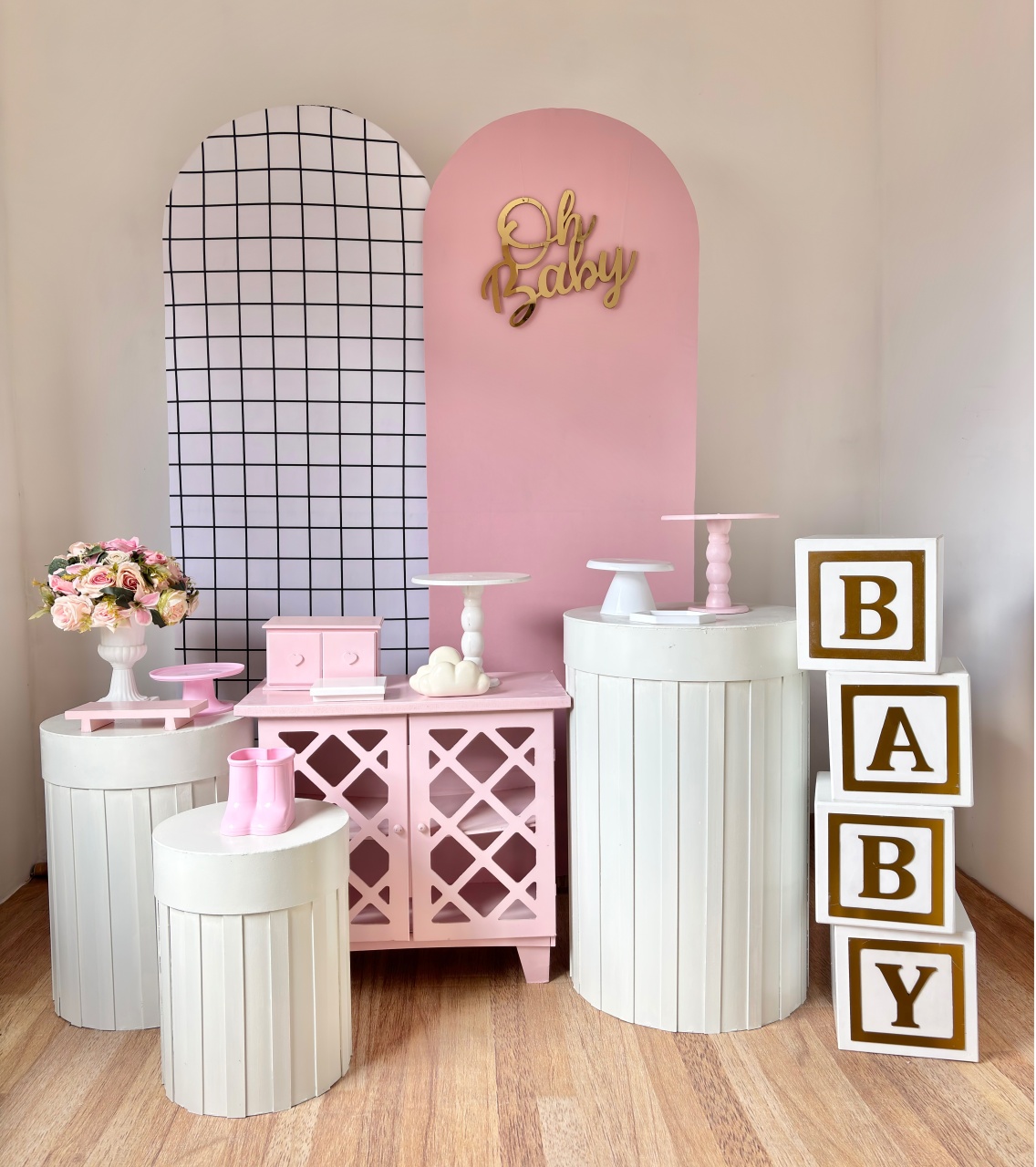 Oh Baby Rosa (Composição) - Beca Decorações
