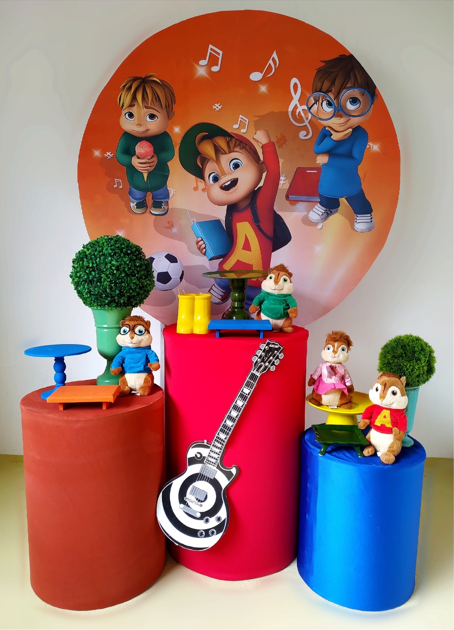Alvin E Os Esquilos - Kit Prata - Beca Decorações