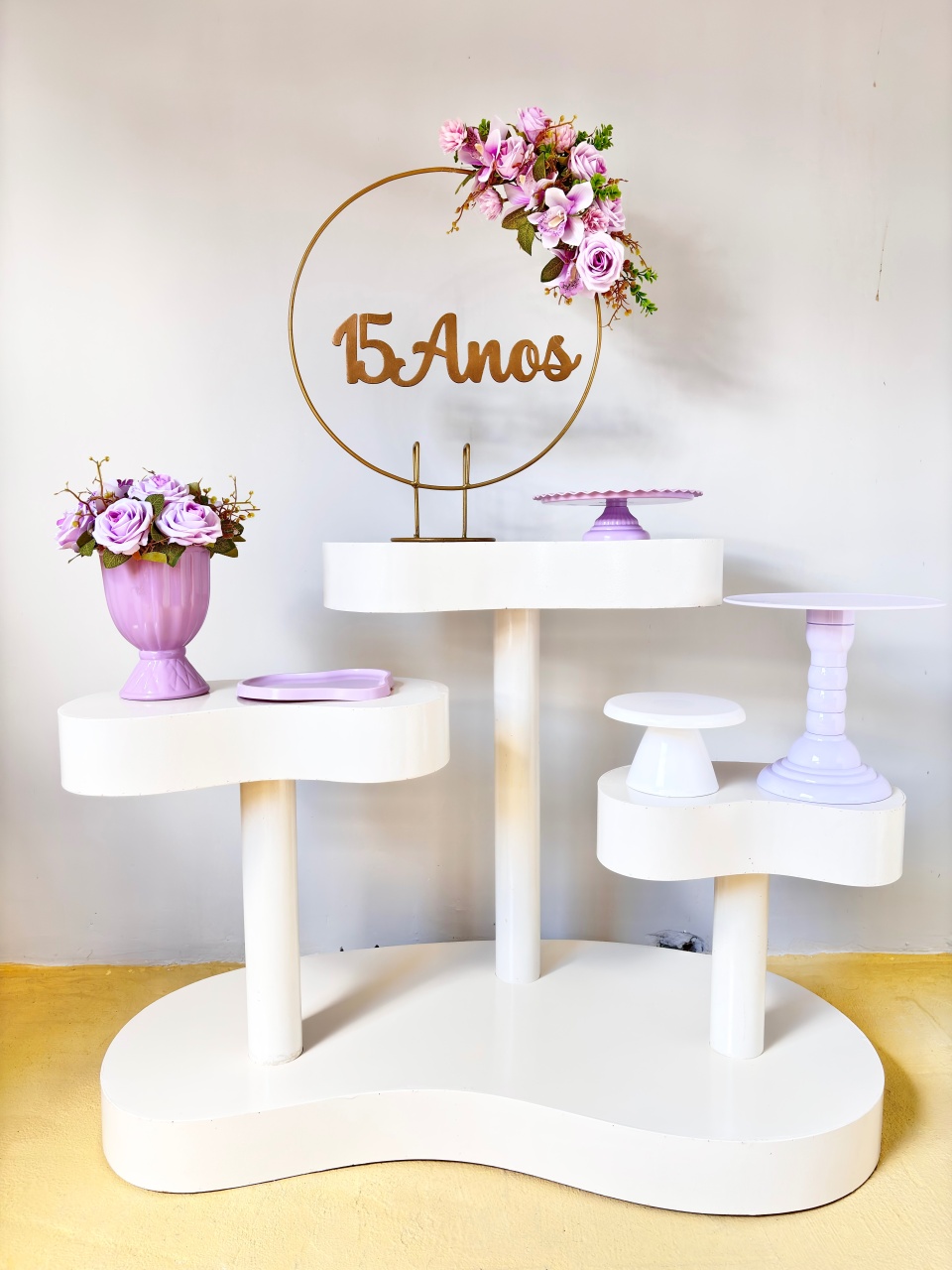 Kit Mesa 15 Anos - Mesa Orgânica  - Beca Decorações