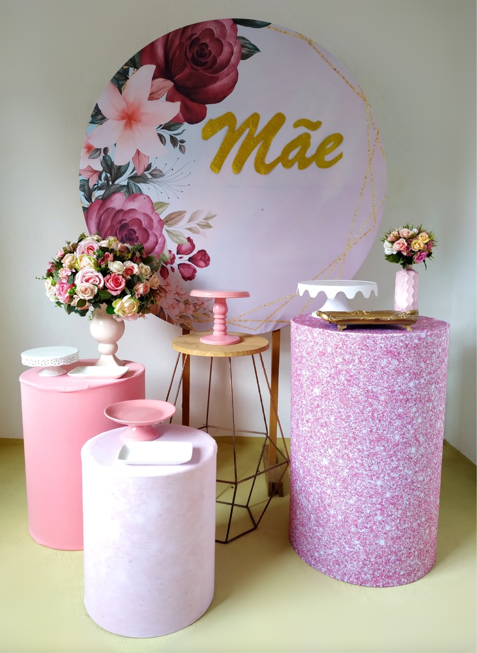 Dia das Mães Vinho - Kit Ouro - Beca Decorações