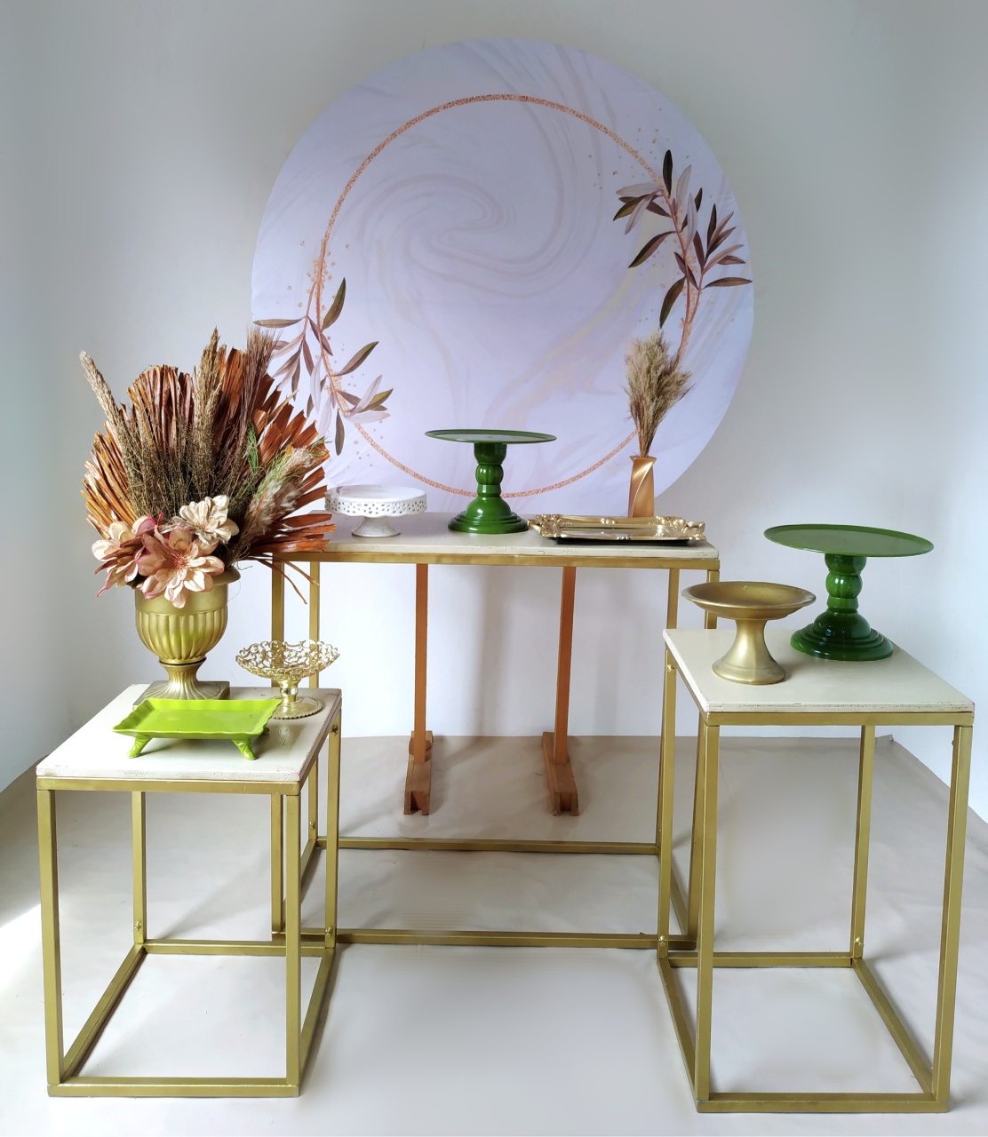 Folhinhas Verdes - Kit Prata - Beca Decorações