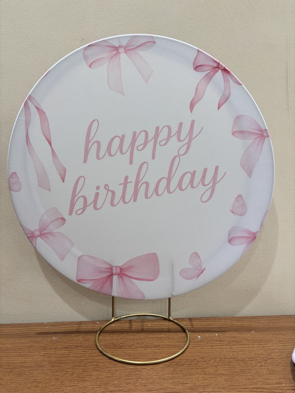 Mini Painel Laço Rosa - Beca Decorações