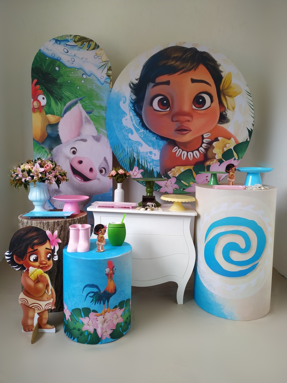 Moana Baby - Kit Diamante - Beca Decorações