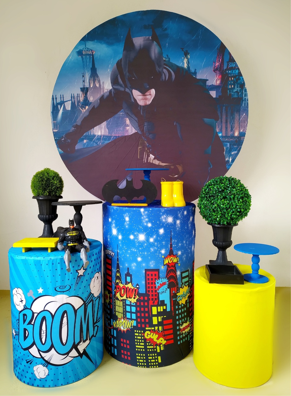 Batman - Kit Prata - Beca Decorações