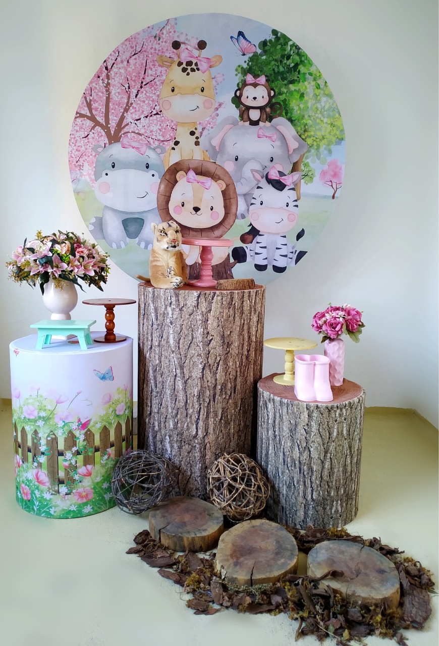 Safari Menina - Kit Prata - Beca Decorações
