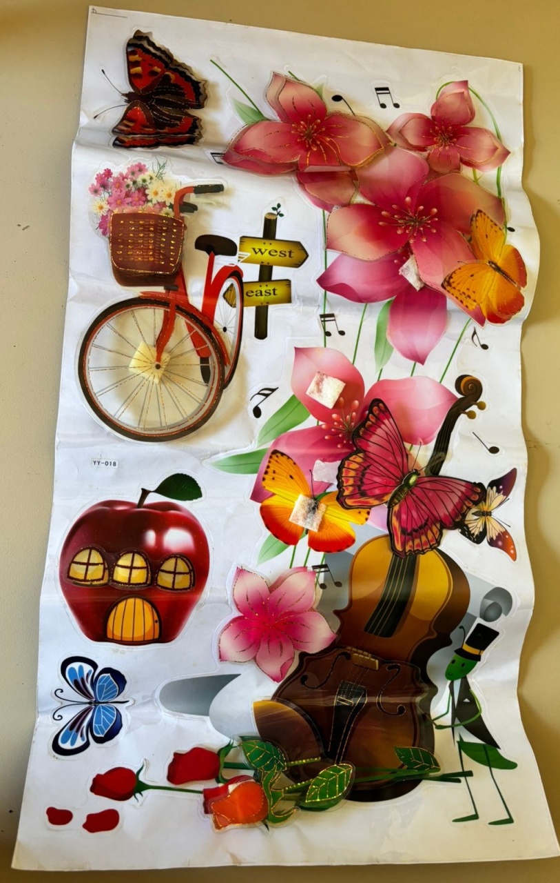 Adesivos Jardim Borboletas (Locação) - Beca Decorações