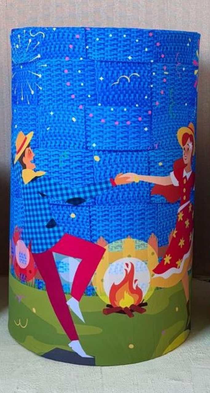 Capa de Cilindro Junino G (Locação) - Beca Decorações