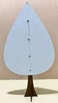 Painel Arvores de Chão Mdf (Formato Gota) (Locação) - imagem 2