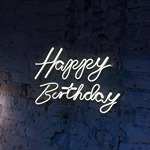 Letreiro Happy Birthday Led Branco Frio (Locação) - imagem 2
