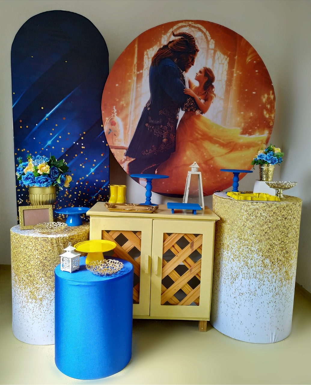 A Bela E A Fera (Kit Diamante 2 )  - Beca Decorações