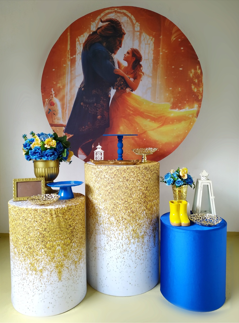 A Bela E A Fera (Kit Prata) - Beca Decorações