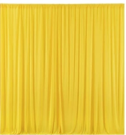 Cortinas Amarelas (Locação) - Beca Decorações