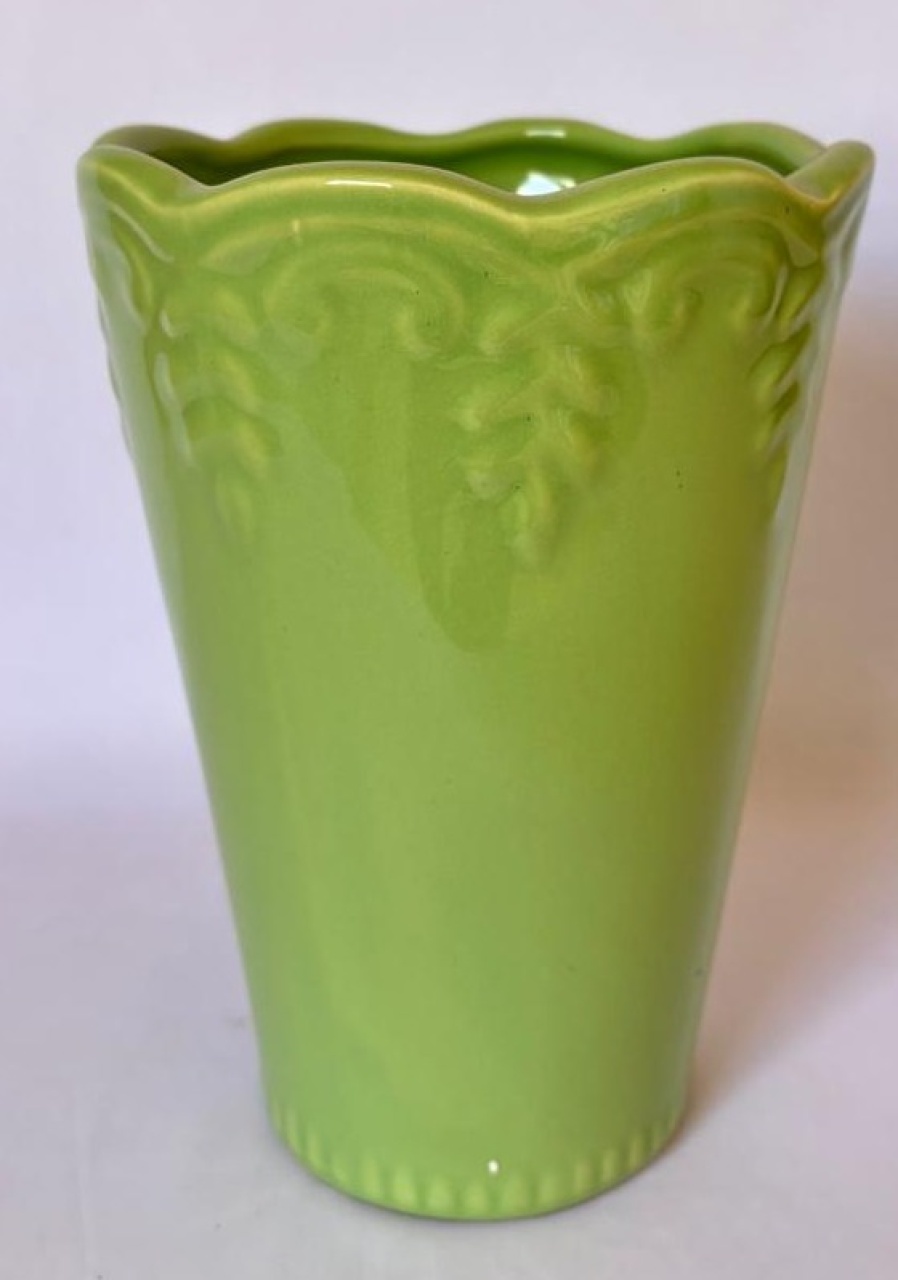 Vaso de Louça Verde Claro (Locação) - Beca Decorações