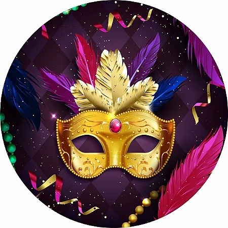 Painel Redondo Carnaval - Beca Decorações
