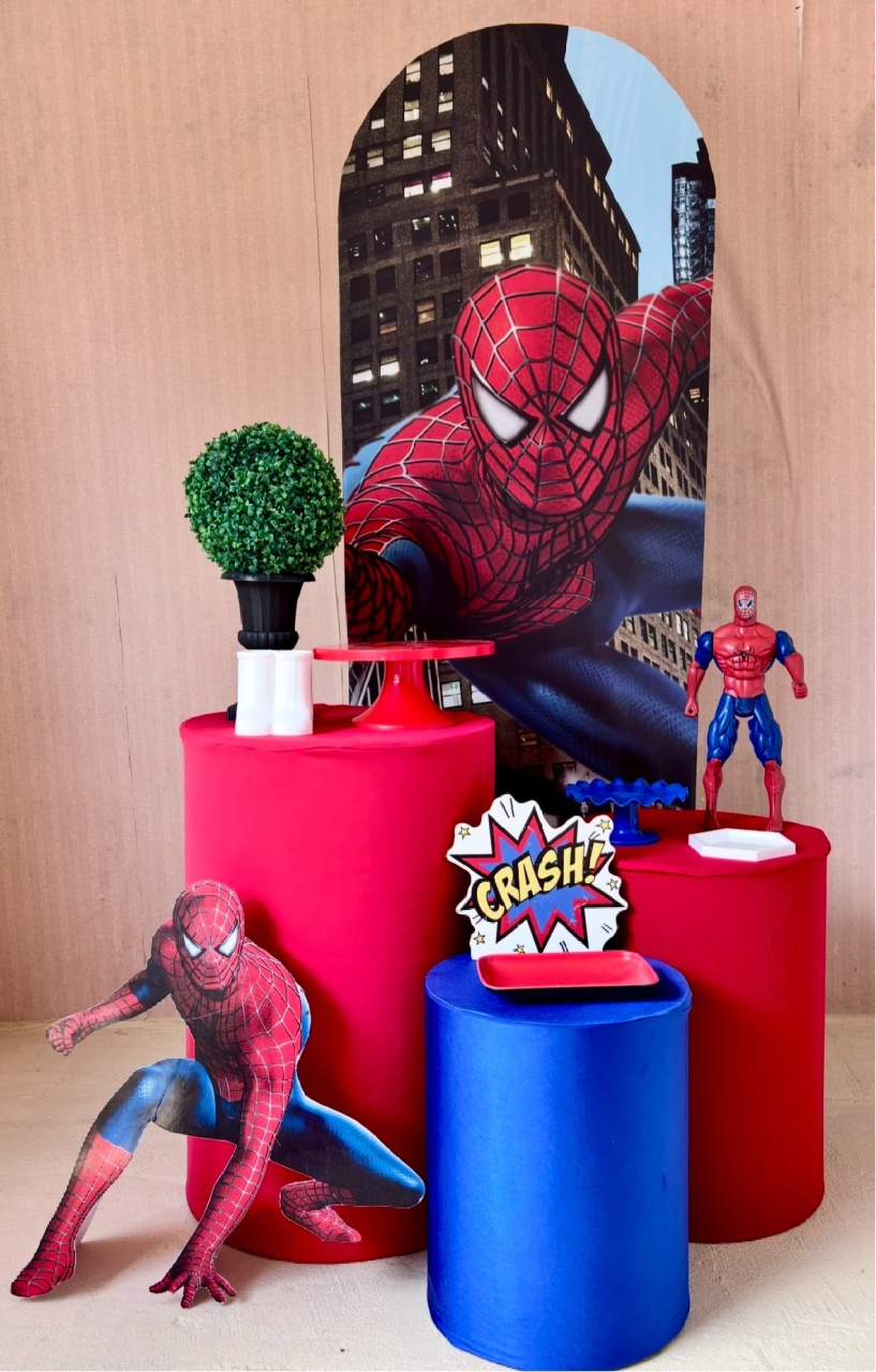 Homem Aranha- Painel Romano  - Beca Decorações