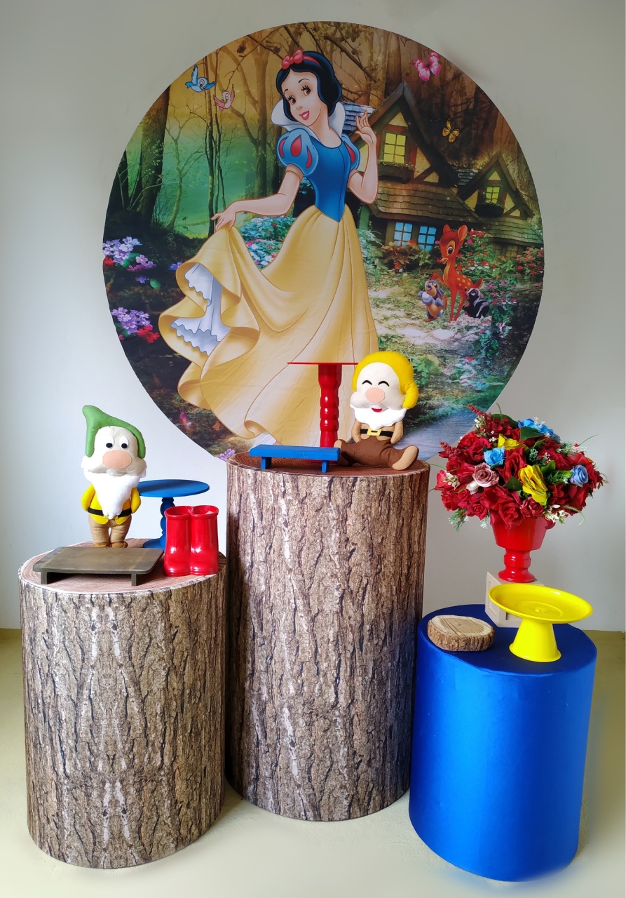 Branca de Neve - Kit Prata - Beca Decorações