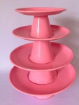 Bandeja Redonda Ferro Rosa Chiclete G (Locação) - imagem 2