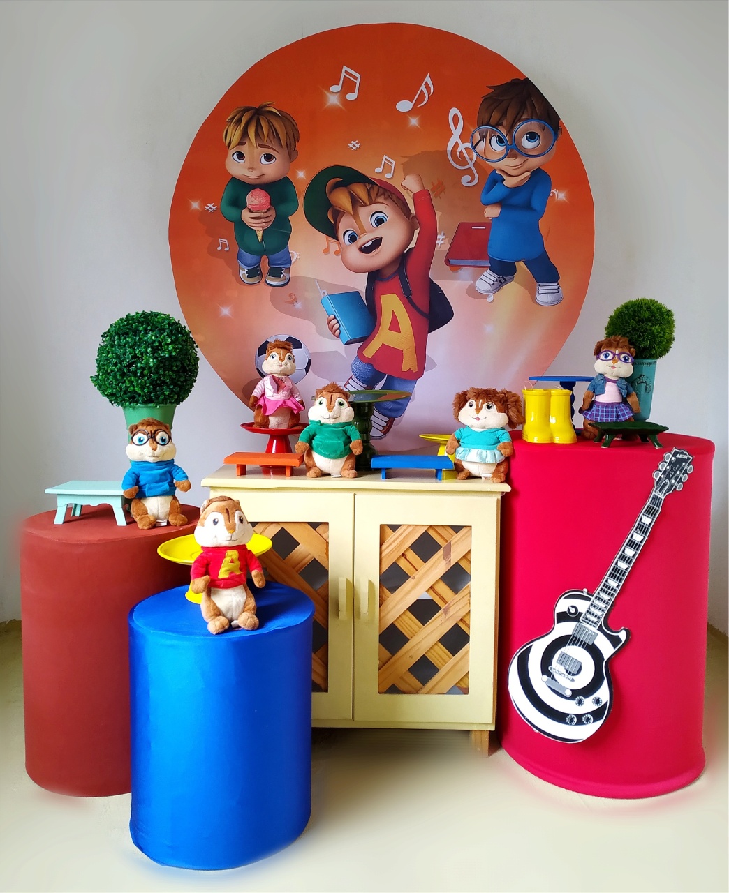 Alvin E Os Esquilos - Kit Ouro  - Beca Decorações