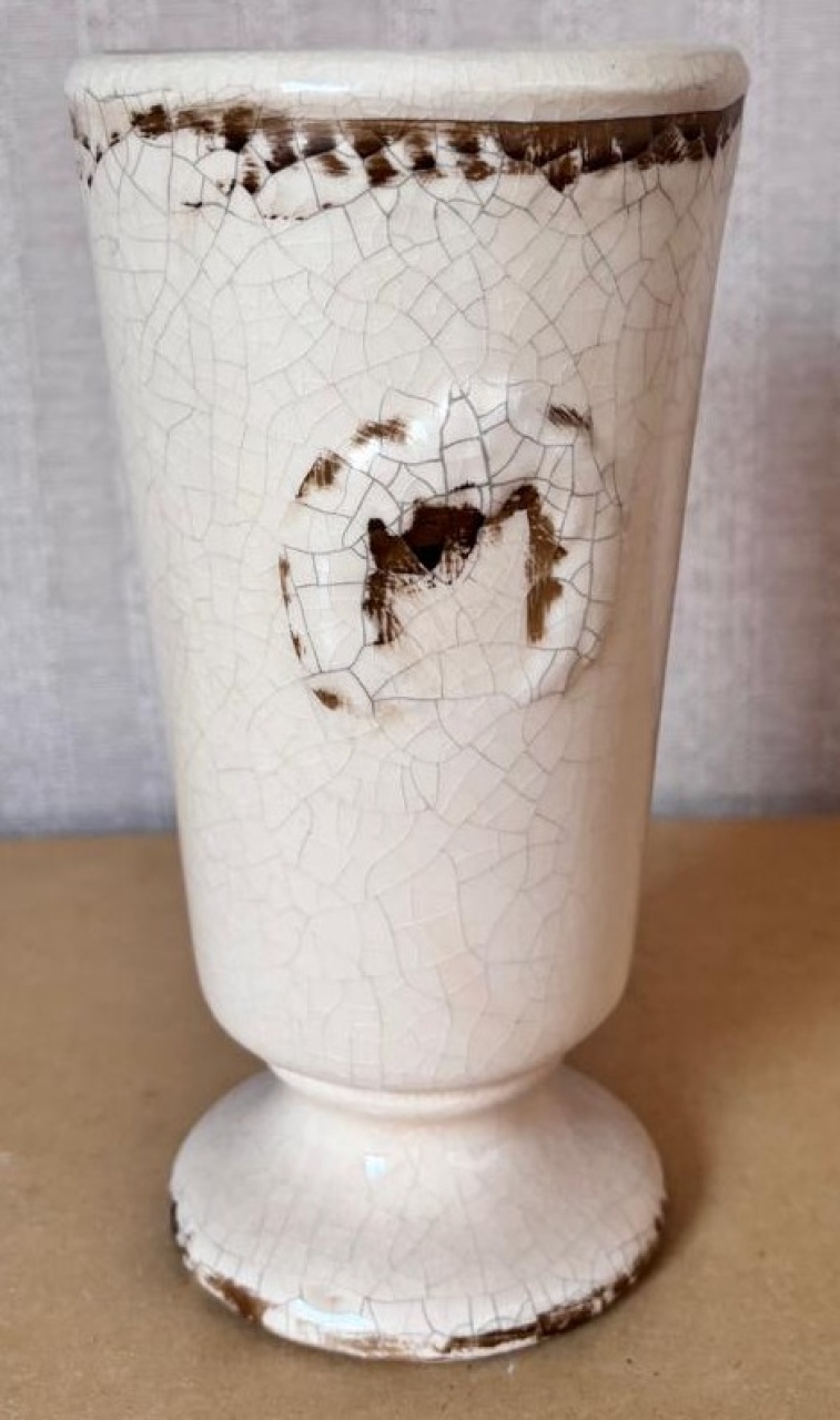 Vaso P Bege (Locação) - Beca Decorações
