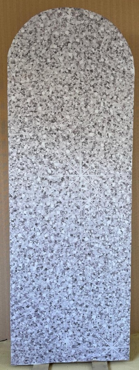  Painel Lateral Prata Glitter (Locação) - Beca Decorações