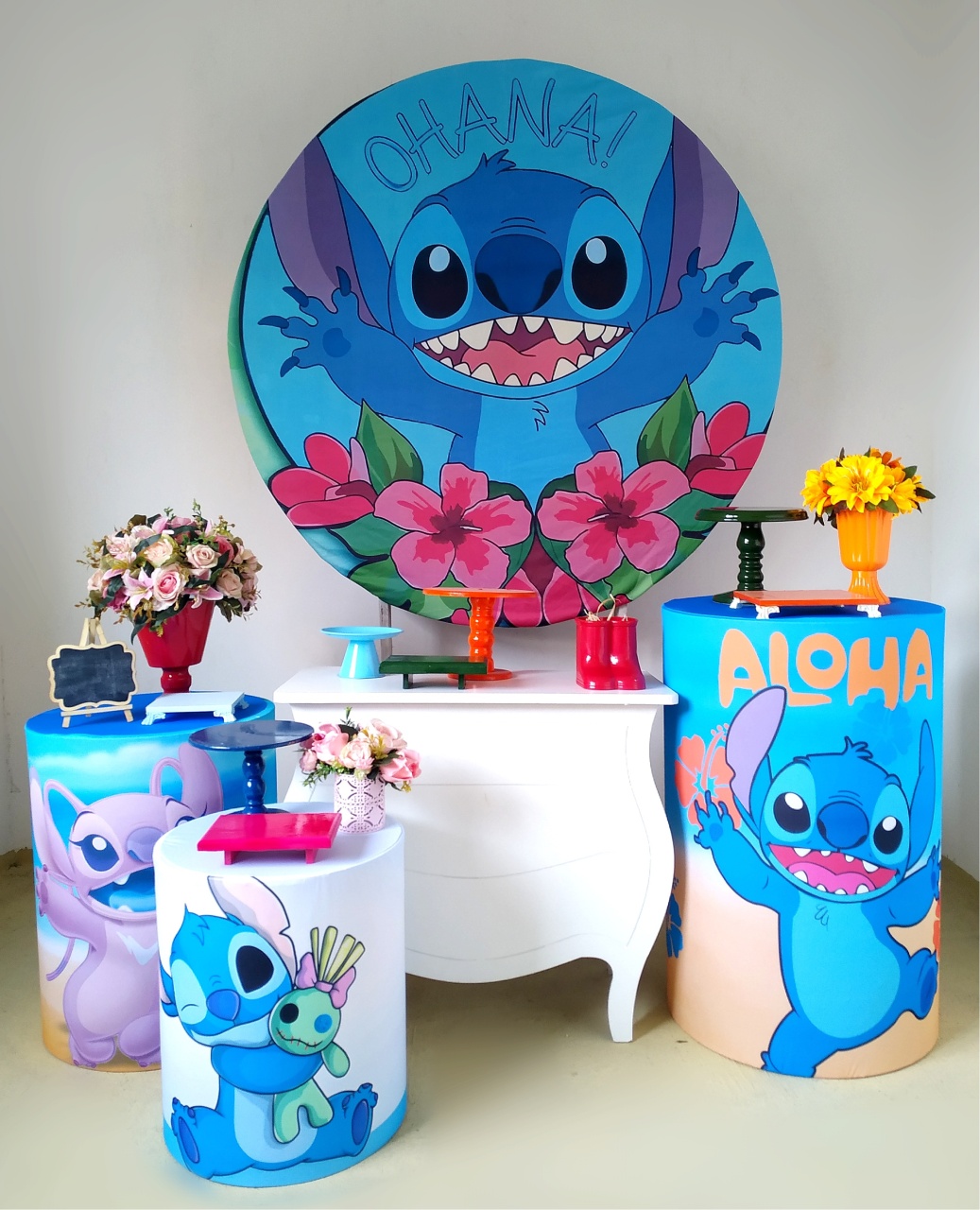 Lilo E Stitch Azul (Kit Ouro) - Beca Decorações