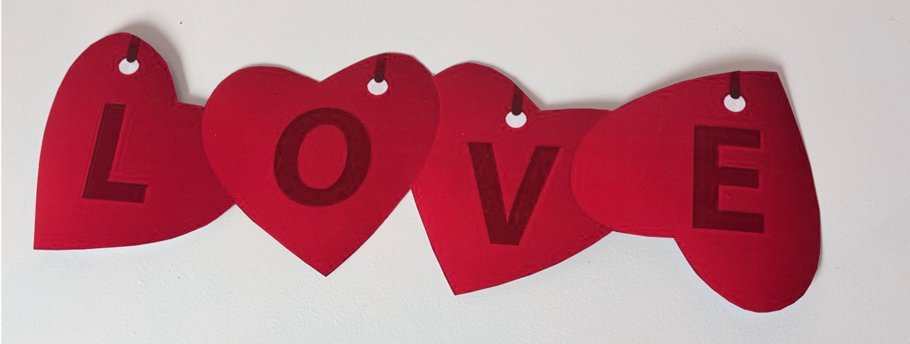 Corações Love - Beca Decorações