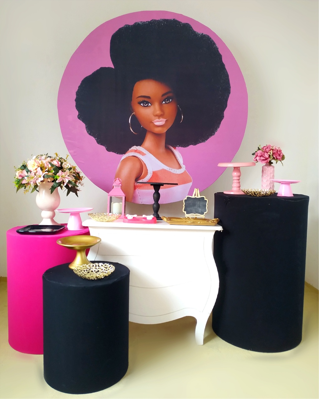 Barbie Negra - Kit Ouro 2 - Beca Decorações