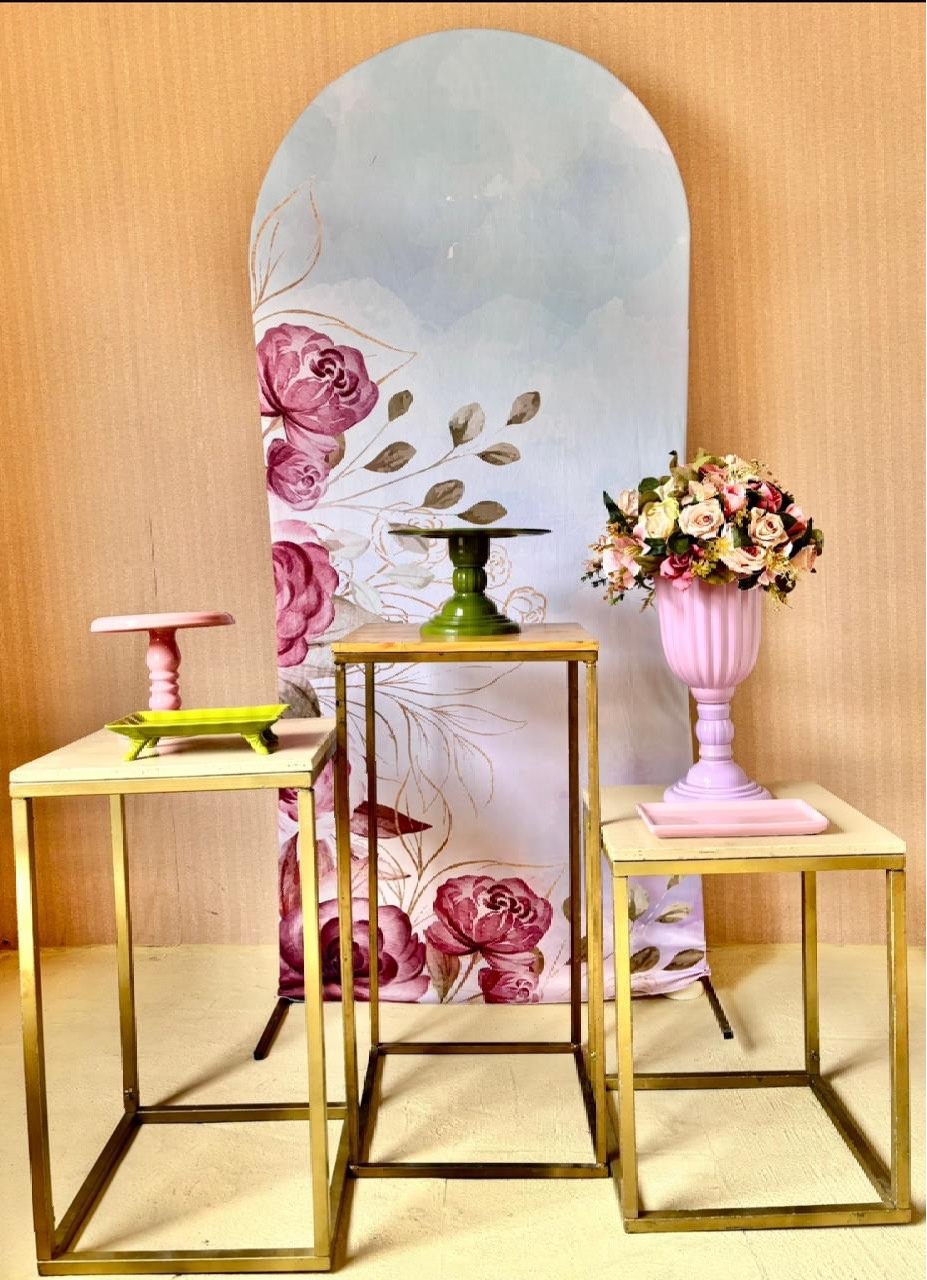 Floral Vinho 7 (Painel Romano)    - Beca Decorações