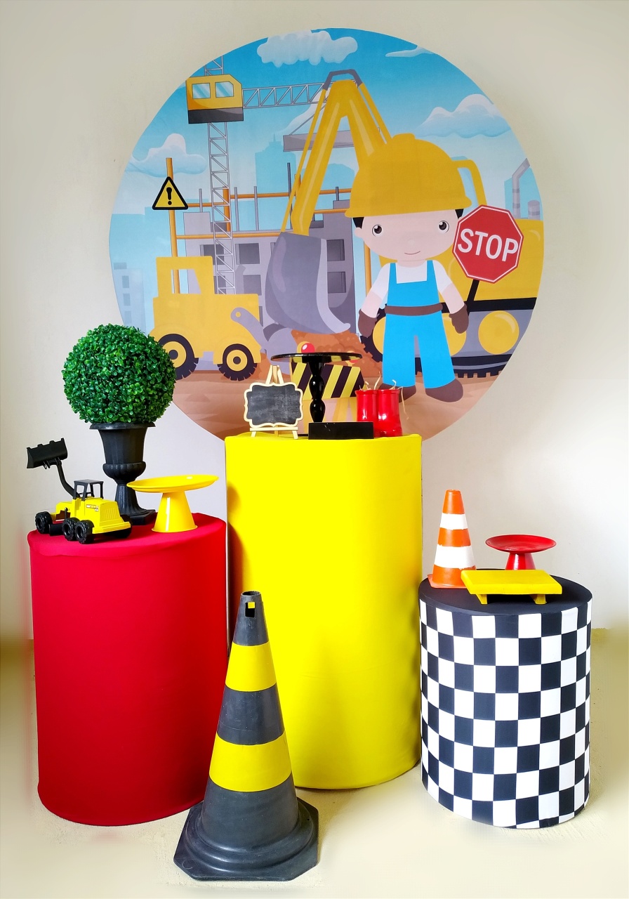 Construção - Kit Prata - Beca Decorações