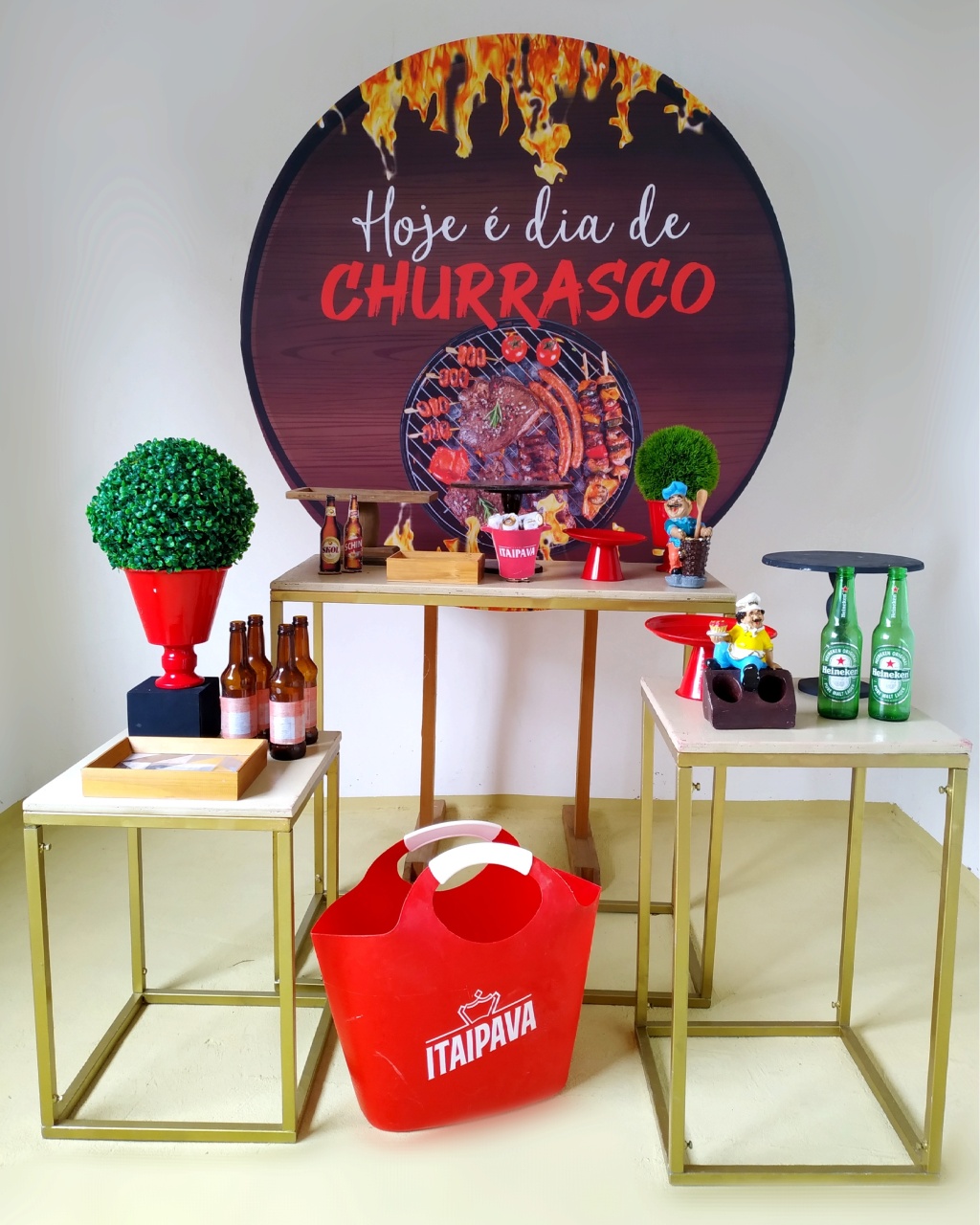Churrasco - Kit Prata - Beca Decorações