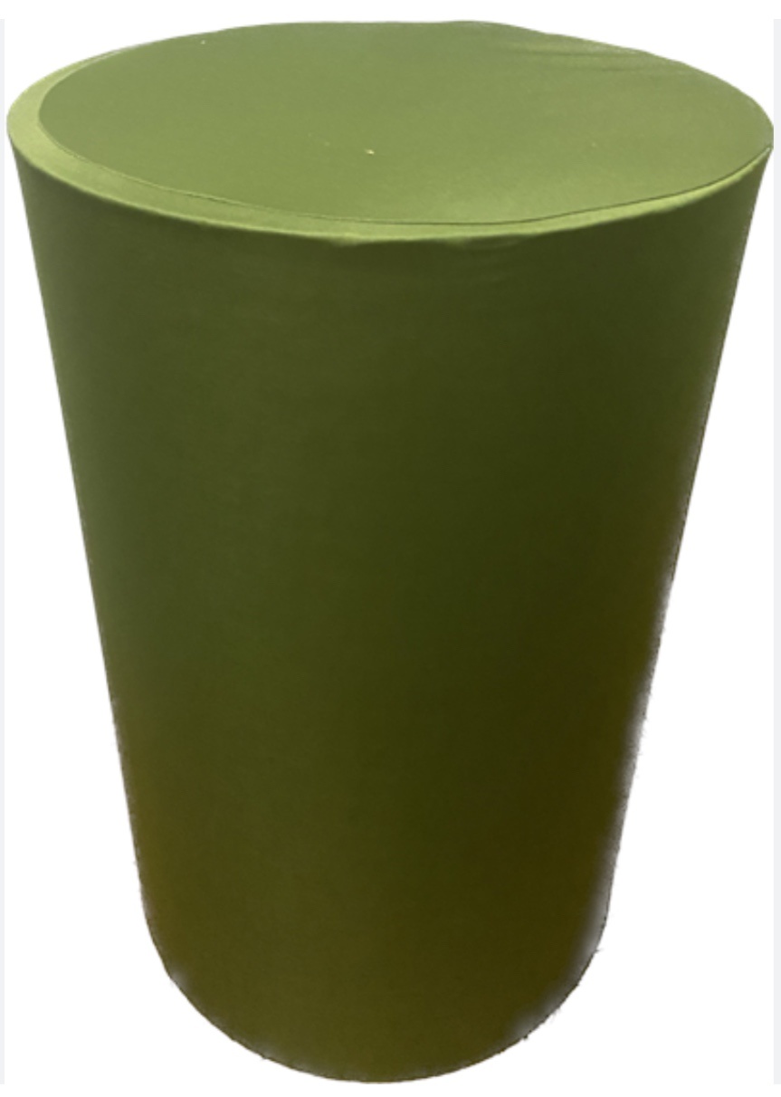 Capa de Cilindro Verde Exército M (Locação)  - Beca Decorações