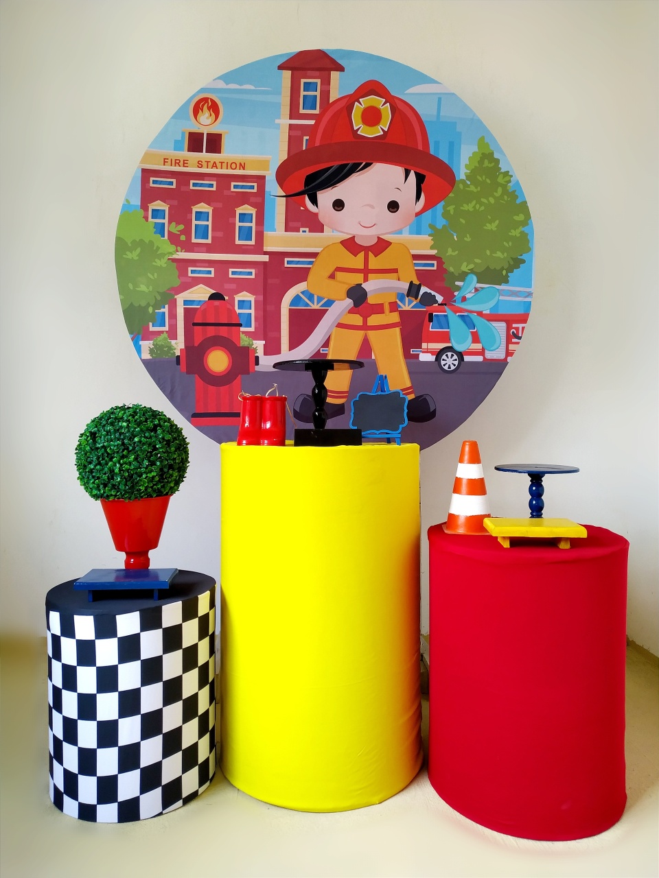 Bombeiro - Kit Prata - Beca Decorações