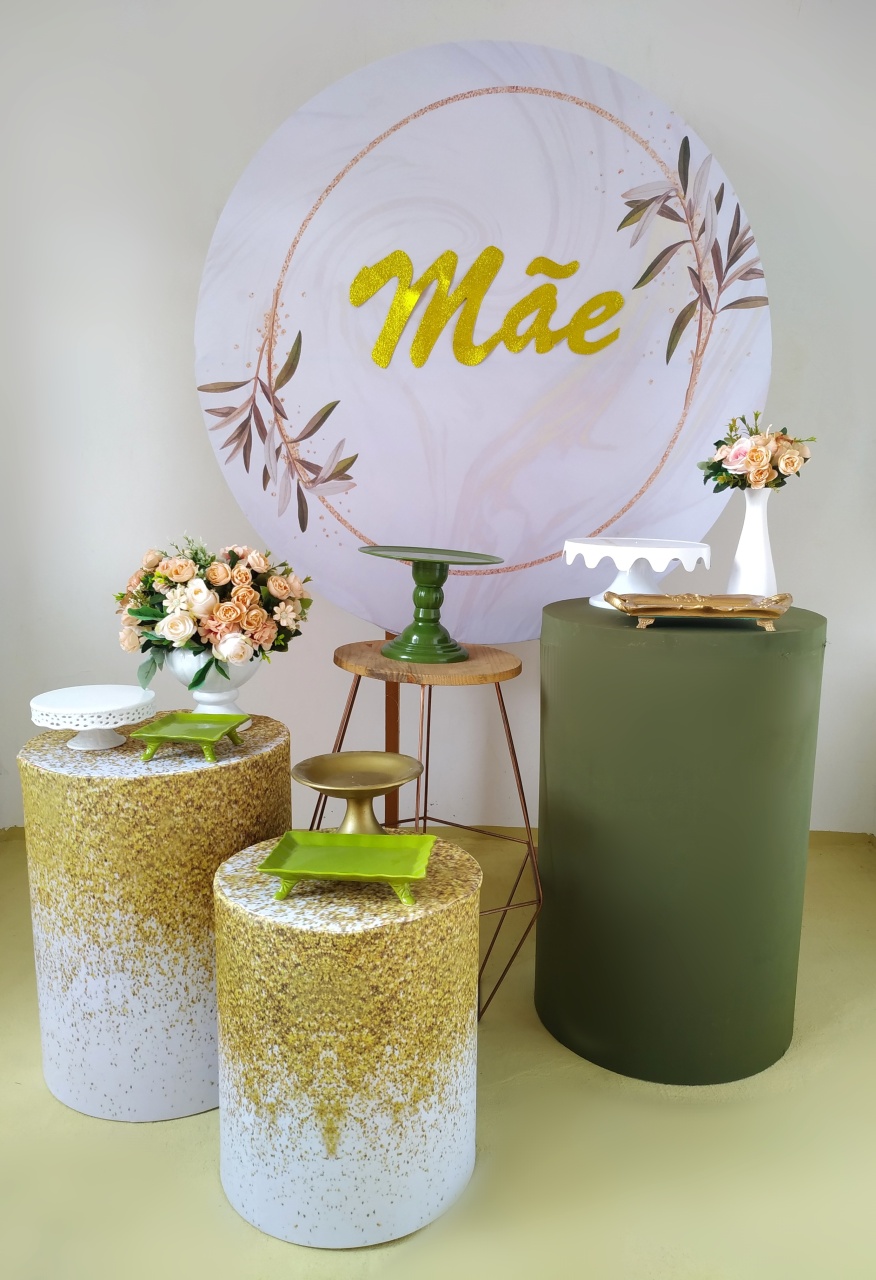 Dia das Mães Verde - Kit Ouro - Beca Decorações