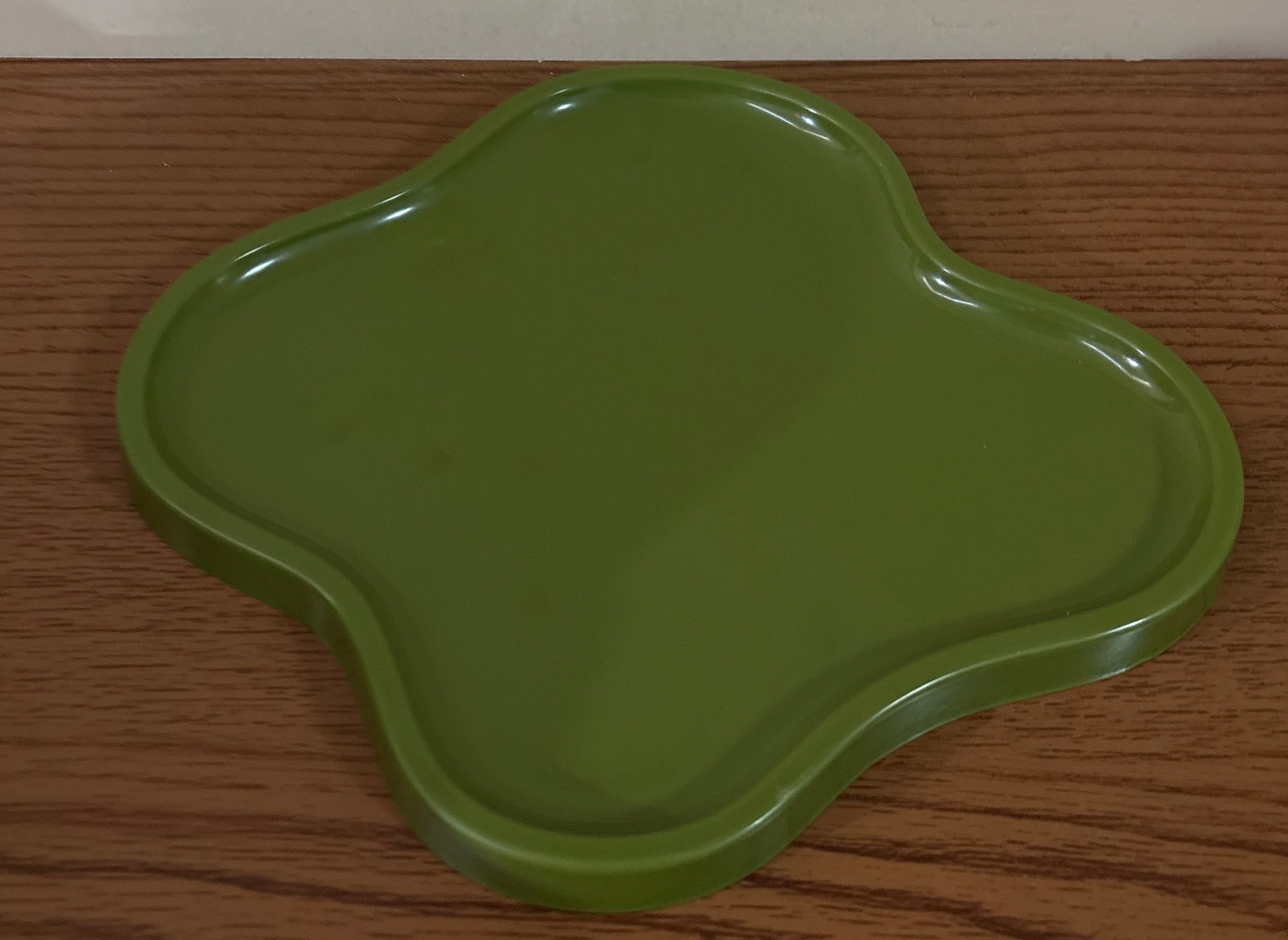 Bandeja Orgânica Verde Oliva (Locação)  - Beca Decorações