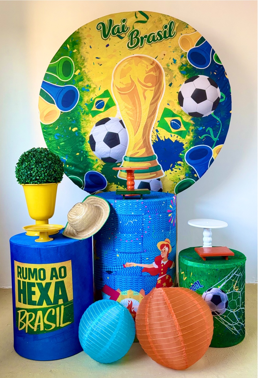 Junino/Copa Taça (Kit Prata) - Beca Decorações