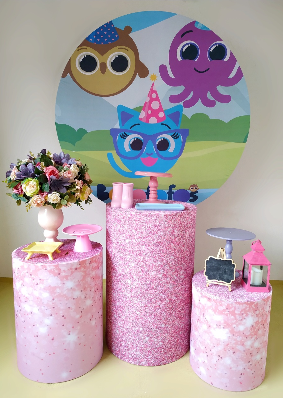 Bolofofo Menina 1 - Kit Prata - Beca Decorações